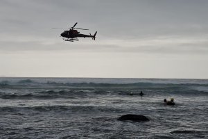 Armada realiza primer rescate aéreo de la temporada estival en Caleta Los Hornos