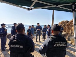 Autoridad Marítima despliega operativo de búsqueda por desaparición de recolector de orilla en Playa Los Burros
