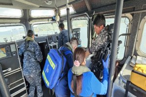 Capitanía de Puerto de Corral activó protocolo de evacuación médica para socorrer a tripulante